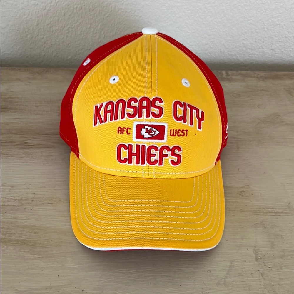Kansas City Chiefs Reebok Yellow and Red Cap